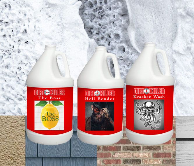 Dirt Killer cleaning detergents, chemicals and soaps