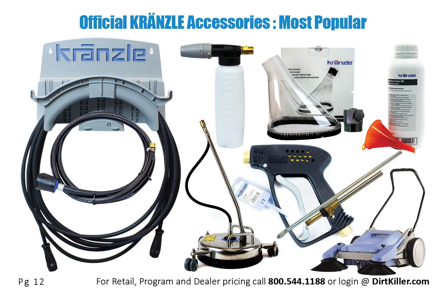 Dirt Killer Pressure Washer Catalog  - 2022 Kranzle accessories