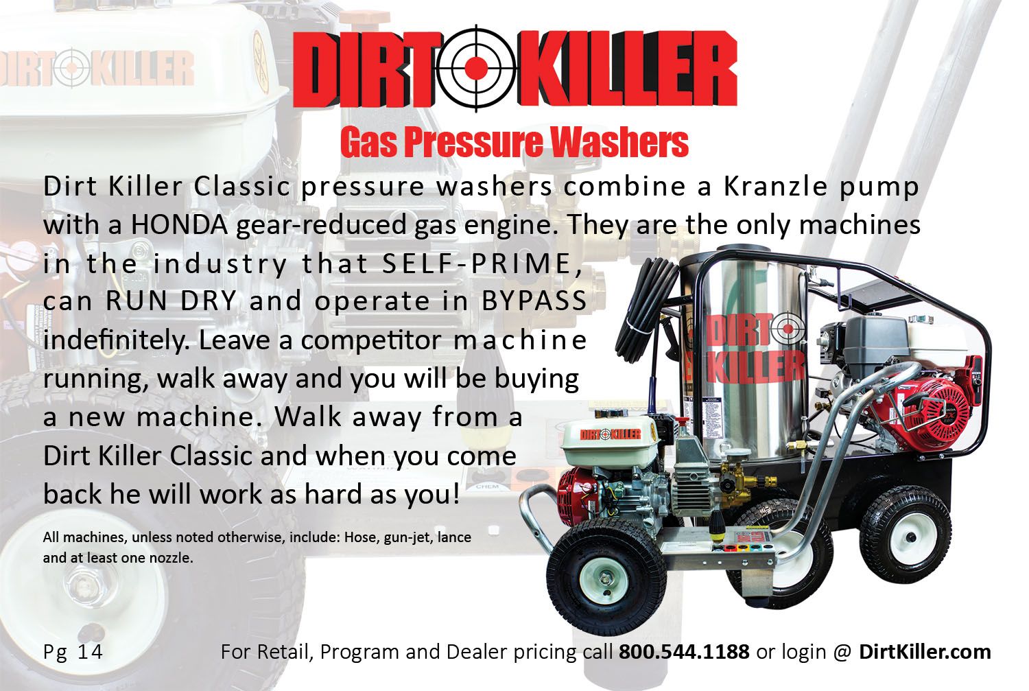 Dirt Killer Pressure Washer Catalog  - classic machines