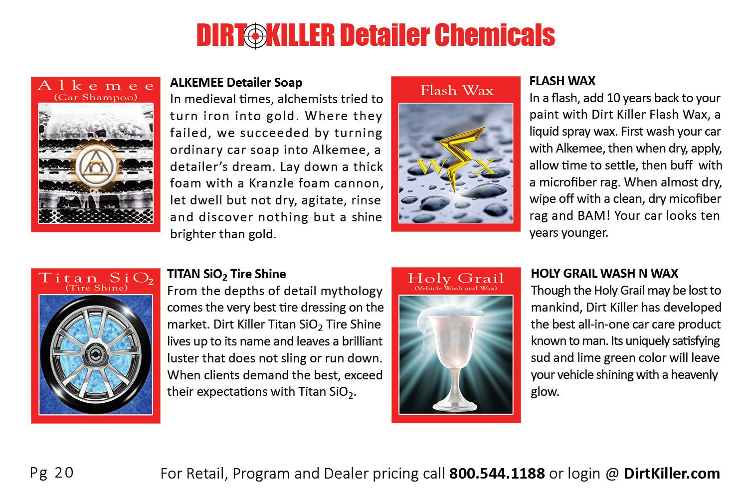 Dirt Killer Pressure Washer Catalog  - chemicals - house wash soaps pg 4