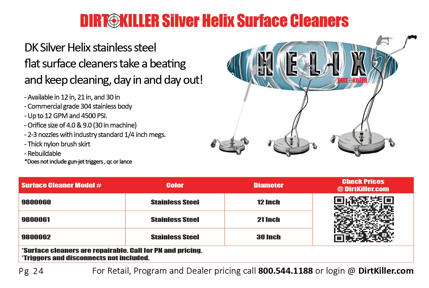 Dirt Killer Pressure Washer Catalog  - Surface Cleaners