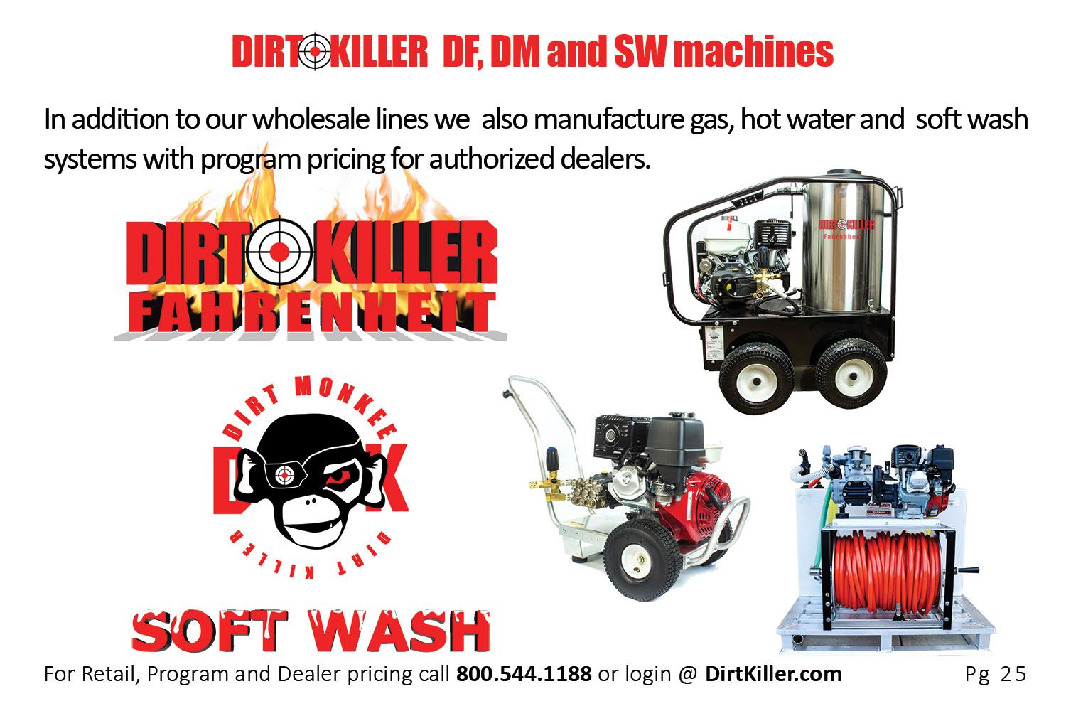 Dirt Killer Pressure Washer Catalog  - Dirt Monkee - Fahrenheit - Soft wash systems
