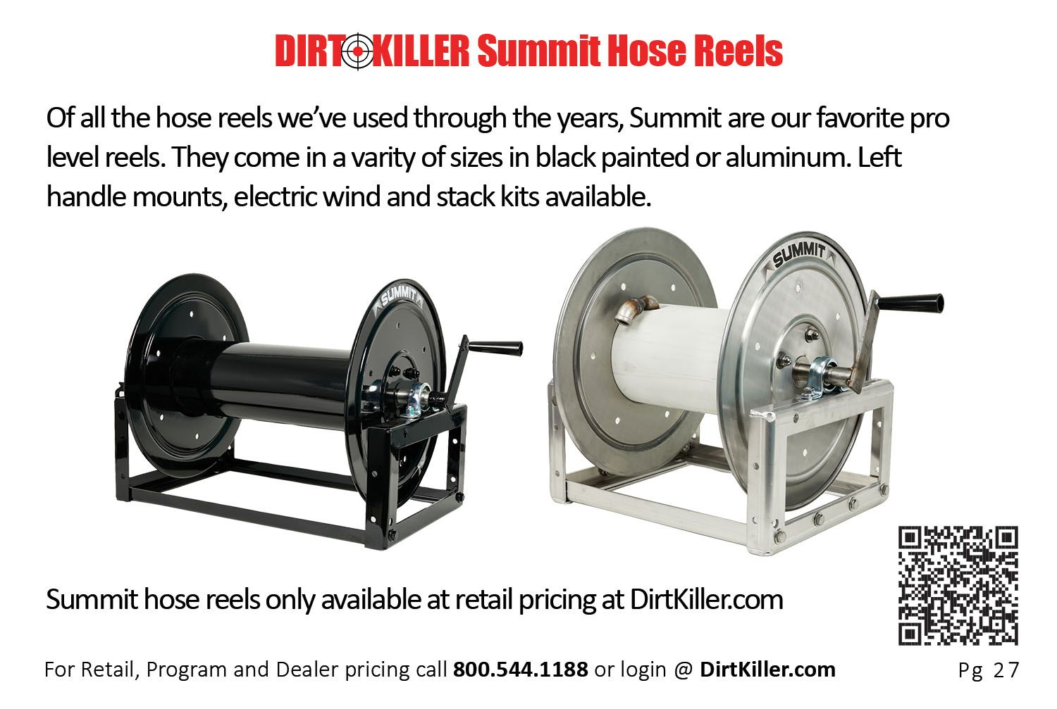 Dirt Killer Pressure Washer Catalog  - Summit Hose Reels