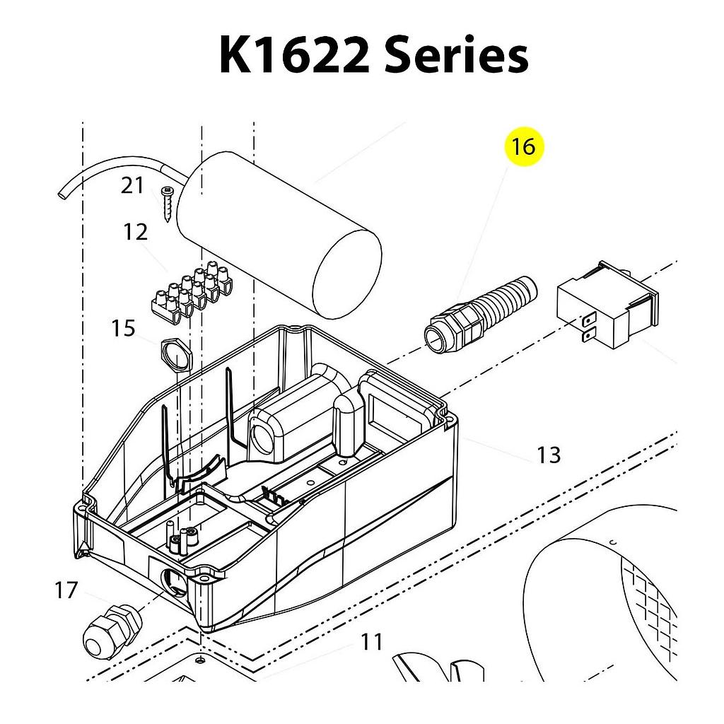 Kränzle Cable Gland PG 11 (with Kink Protection) 1622