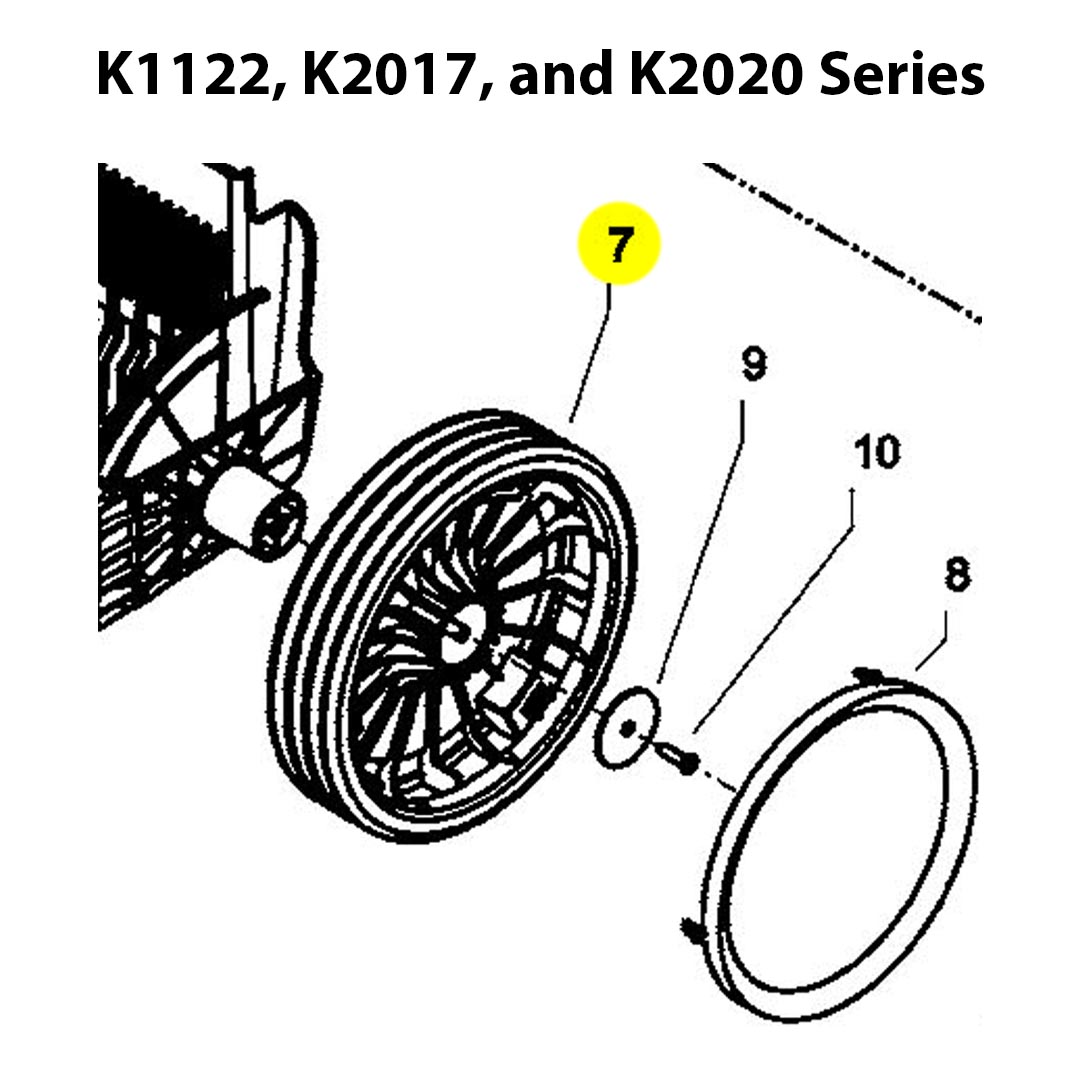 Kränzle Wheel for K1122 K2017T K2020T-image_1