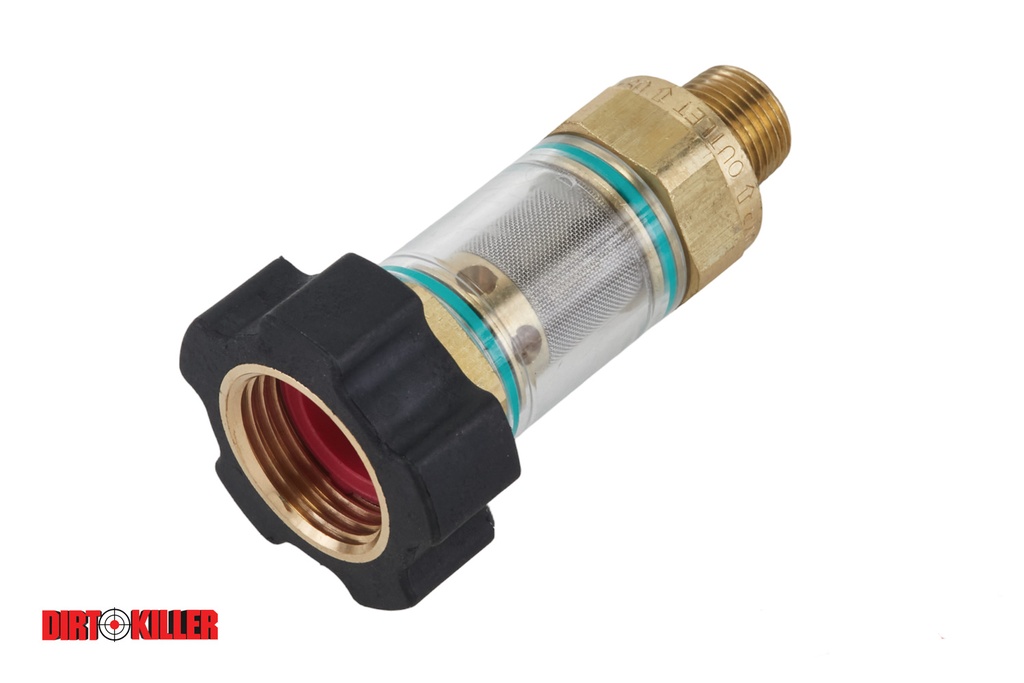  3/8" Clear Water Inlet Strainer With No Bypass Port