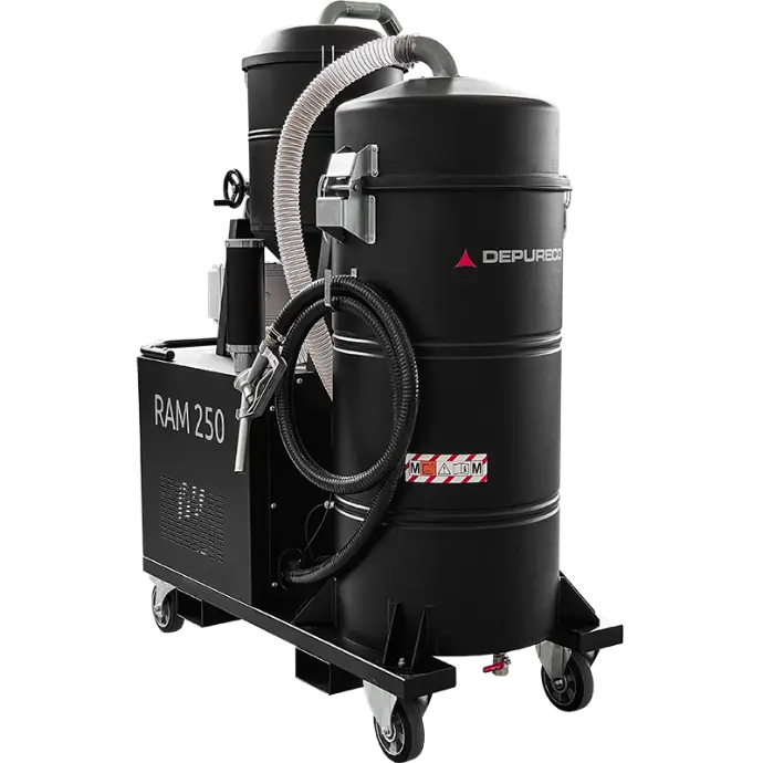 Depureco RAM OIL 250T swarf and oil vacuum