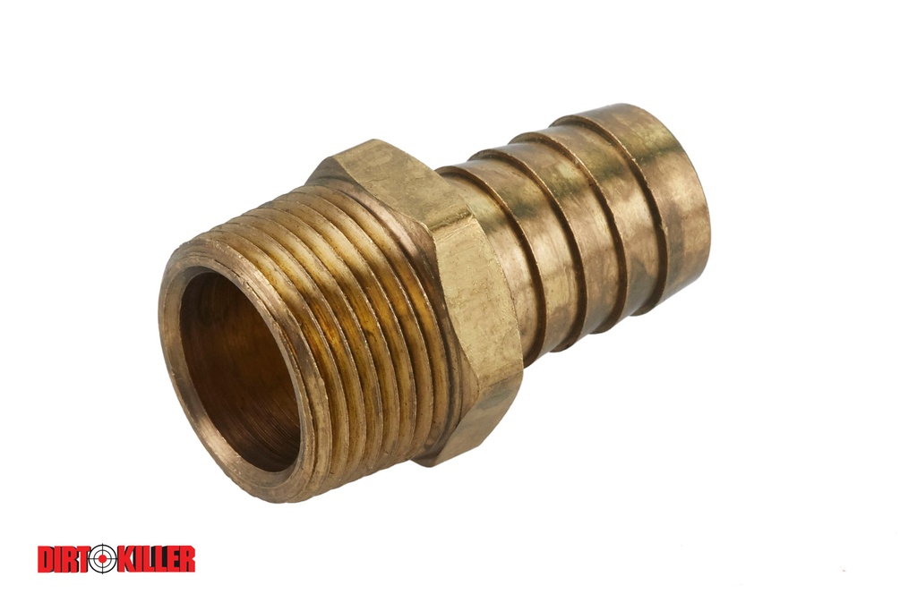  Brass Hose Barb Adapter 3/4" MNPT x 3/4" Barb