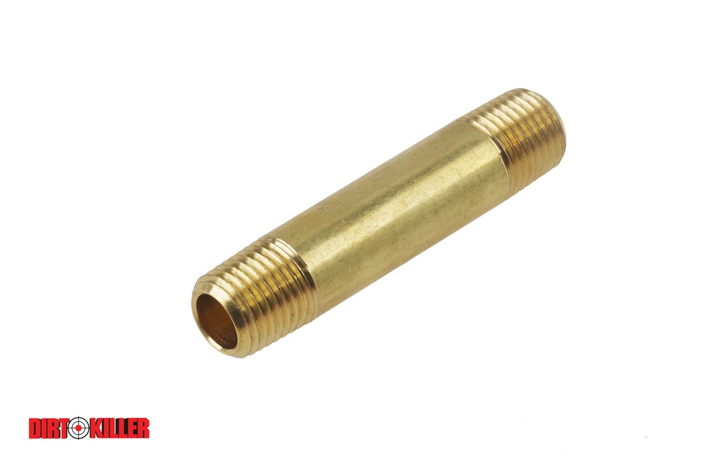  Brass 1/4" MNPT Pipe Nipple x 2" Long