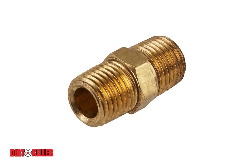  Brass Hex Nipple 1/4" MNPT