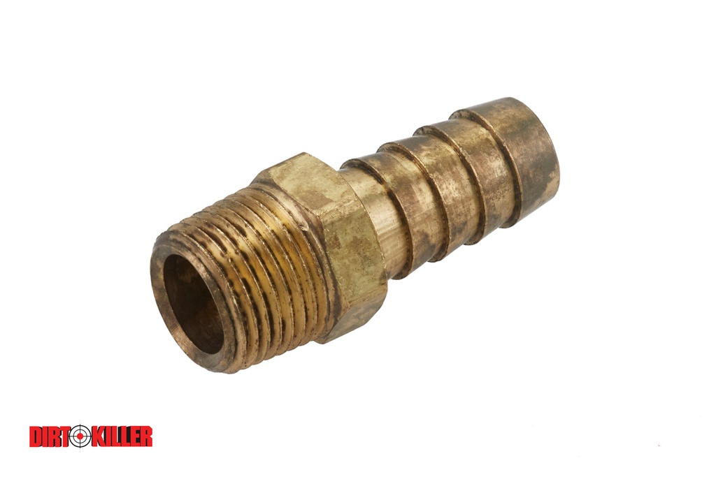  Brass Hose Barb Adapter 3/8" MNPT x 1/2" Barb