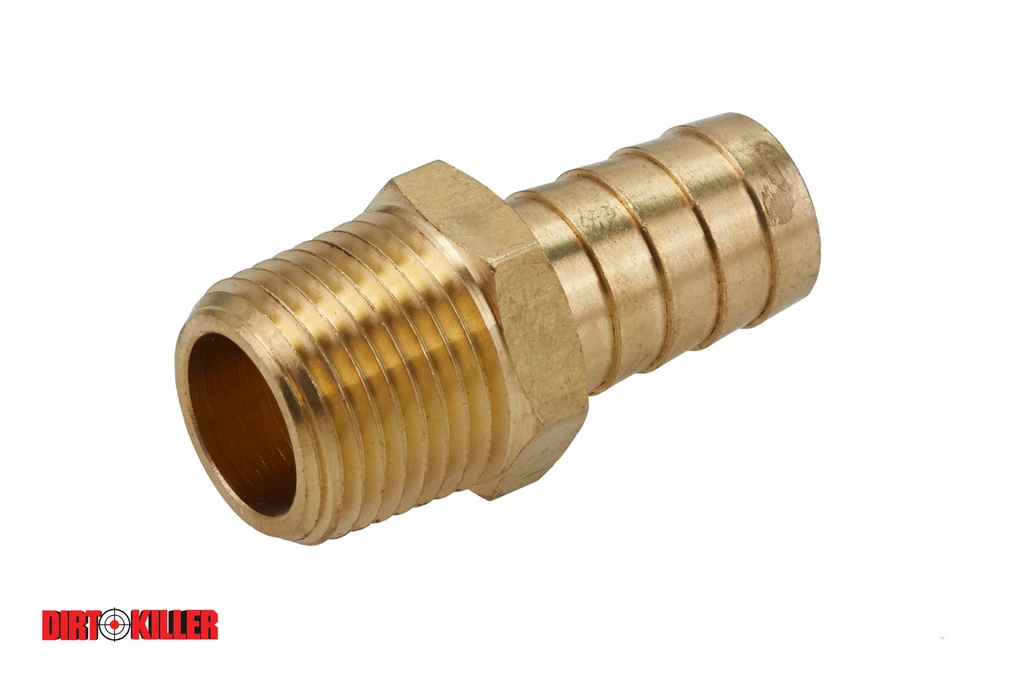  Brass Hose Barb Adapter 1/2" MNPT x 5/8" Barb