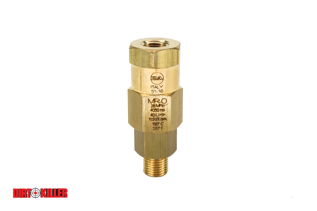 [5000418]  Brass High Pressure Swivel 1/4" MNPT x 1/4" FNPT MAX 10.5GPM 4050PSI
