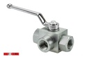 3-way HP Ball Valve 1/2"FPT 7000psi Max