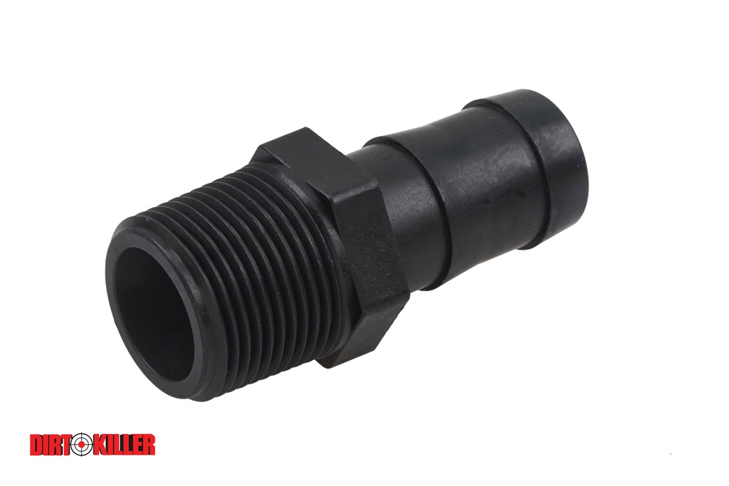  Poly Hose Barb Adapter 1" MNPT x 1" Barb
