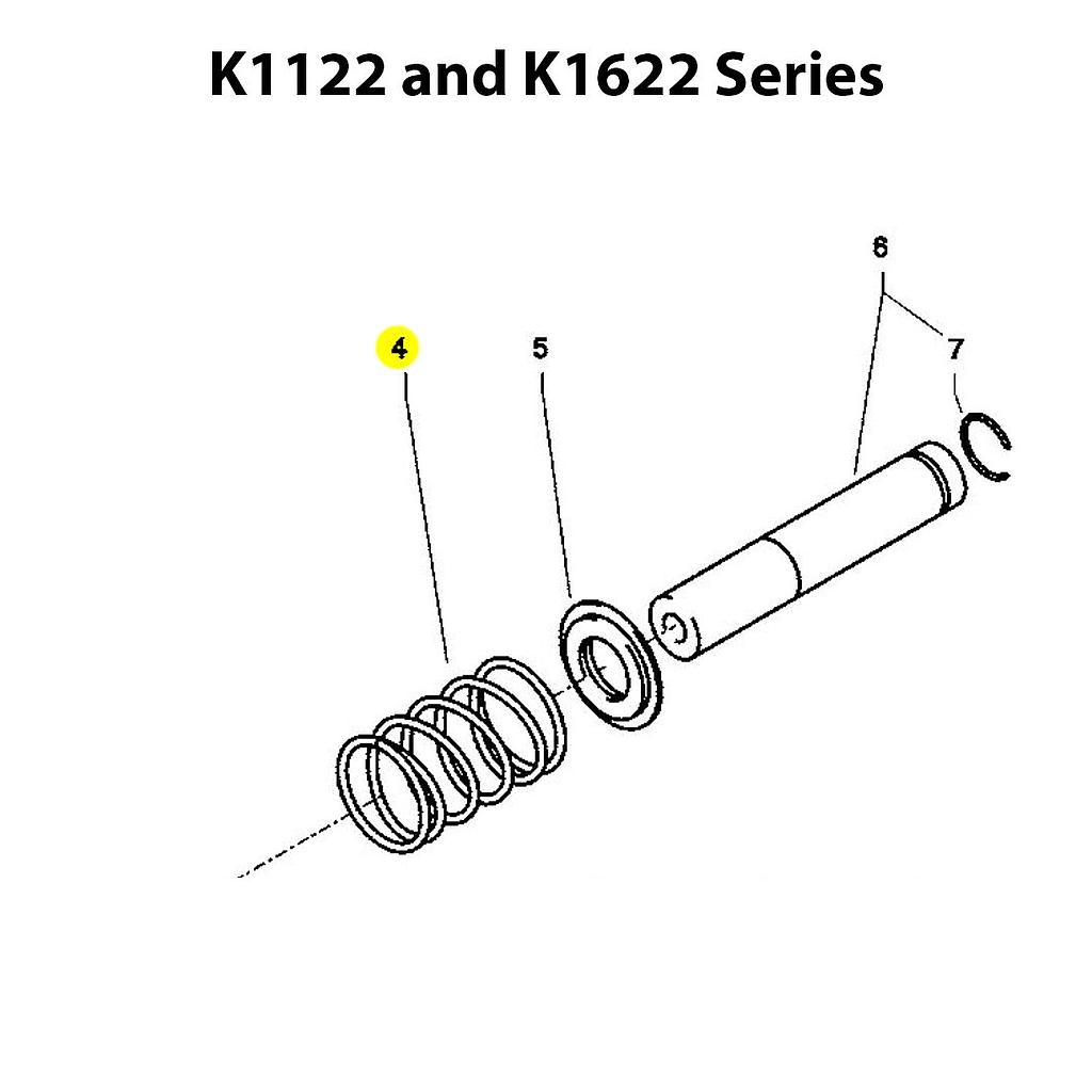 [9743040]  Kränzle AZ 14mm Plunger Spring 1122 1622
