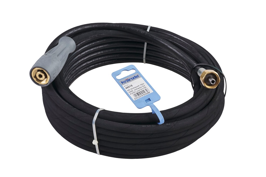  Kränzle 3045 PSI High-Pressure Hose 50 ft with 22 mm Female and Hose Reel Fitting K1122TST K2017T K2020T
