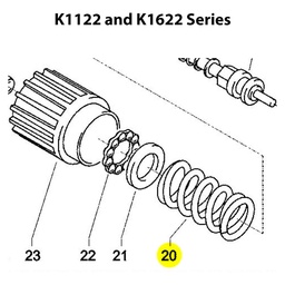 [9743046] Kränzle Black Unloader Spring for AZ Pump 1122 1622
