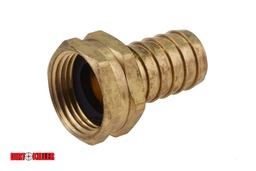 [5100023] ] Brass Hose Barb Adapter Swivel Female GHT x 3/4" Barb