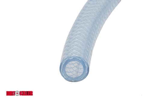 [5200171] Bulk 3/8" Clear Polybraid Tubing
