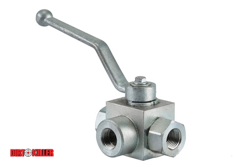[5400248] 3-way High Pressure Ball Valve 3/8" FNPT 7000psi Max