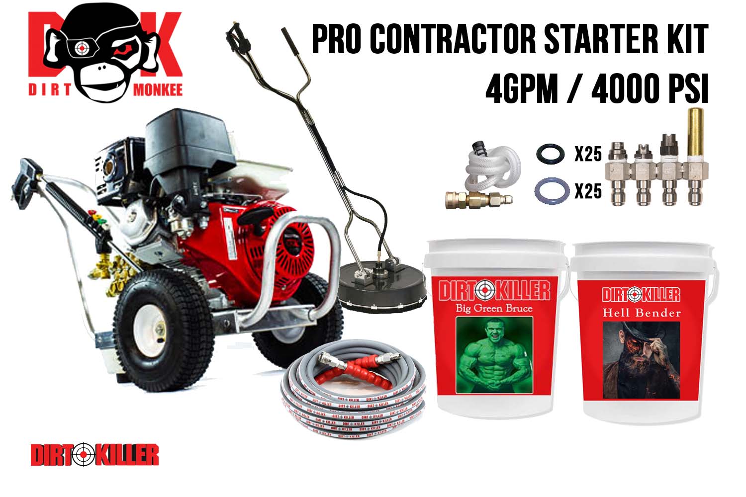 Pro pressure washer starter kit