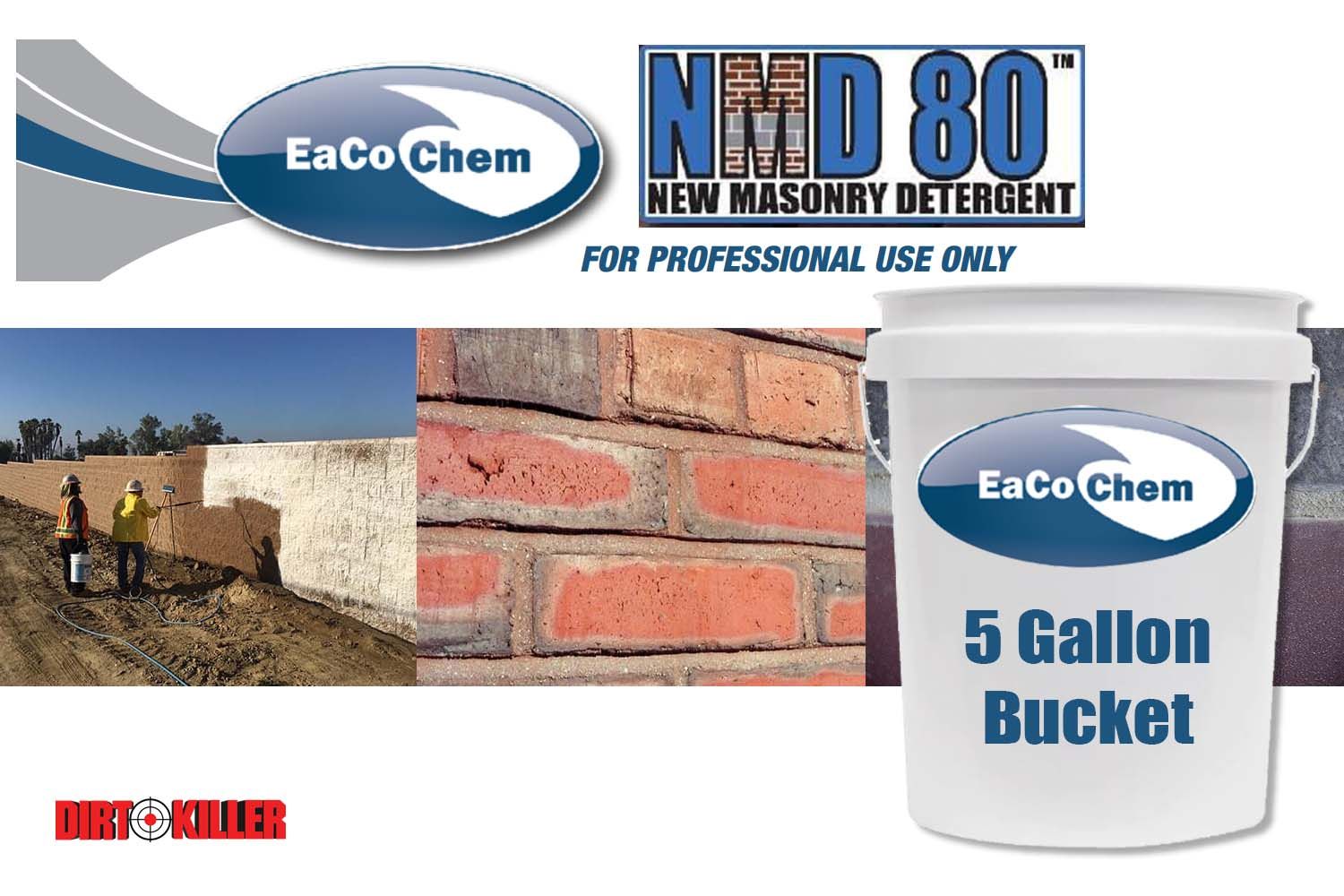 Eaco Chem NMD 80 Masonry Detergent