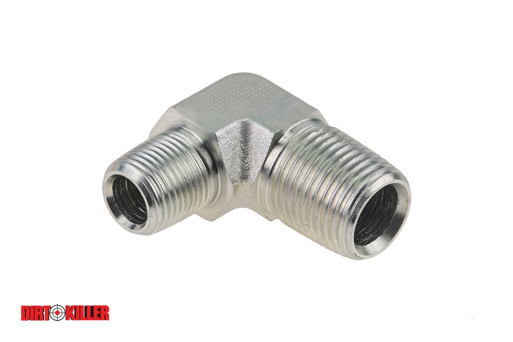 FTG,MALE ELB,1/2x3/8NPT,STEEL BA4334, 5000PSI