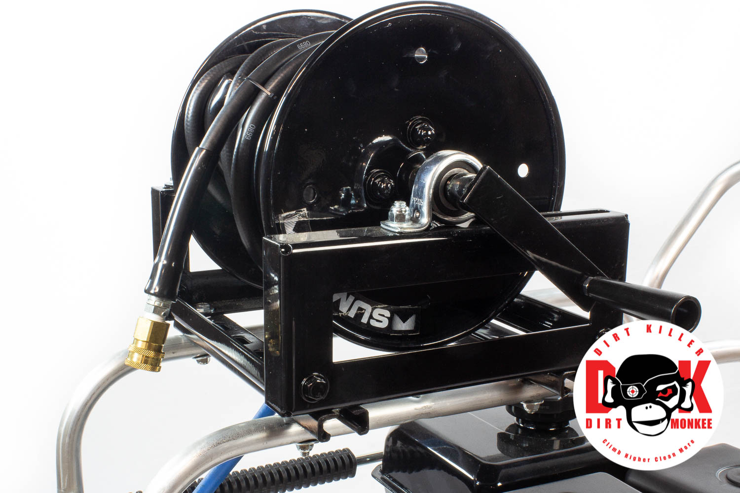 Dirt Monkee 15hp Power Ease General ESN pump 5.3 gpm 3000 psi rollover frame hose reel-image_2.3 gpm 3000 psi rollover frame hose reel-image_2