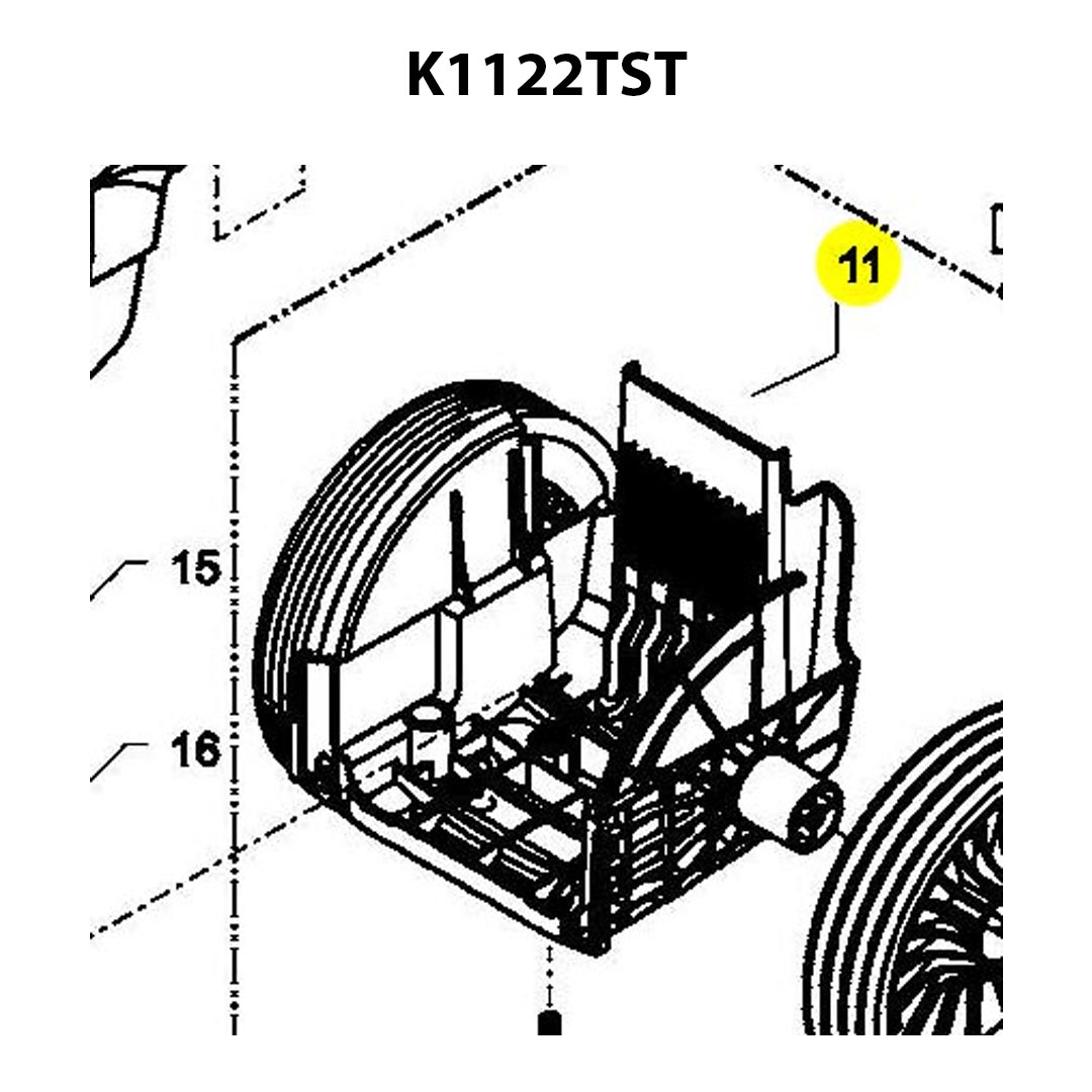 Kränzle Wheel Axle for K1122TST