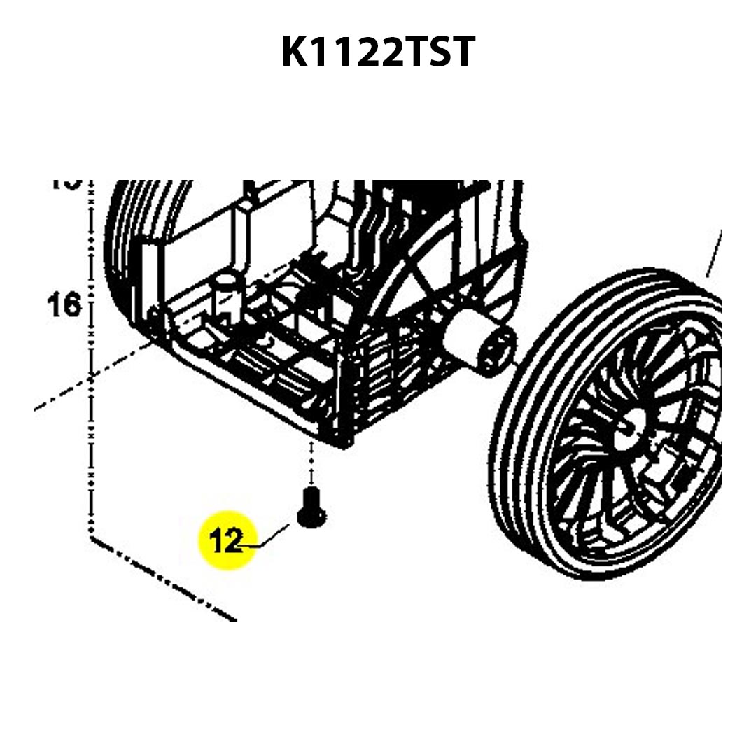Kränzle Axle Screw for K1122TST