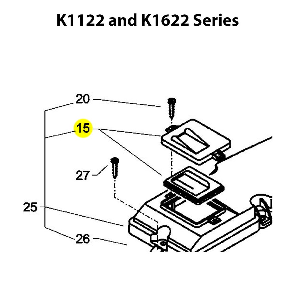 Kränzle Switch Clamping Frame with Seal 1122 1622-image_1