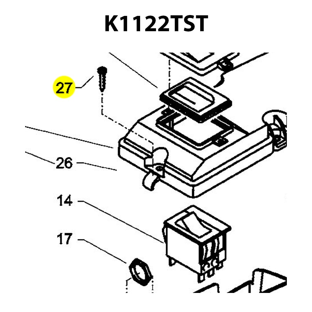 Kränzle Plastic Screw 5.0 x 20 for K1122TST