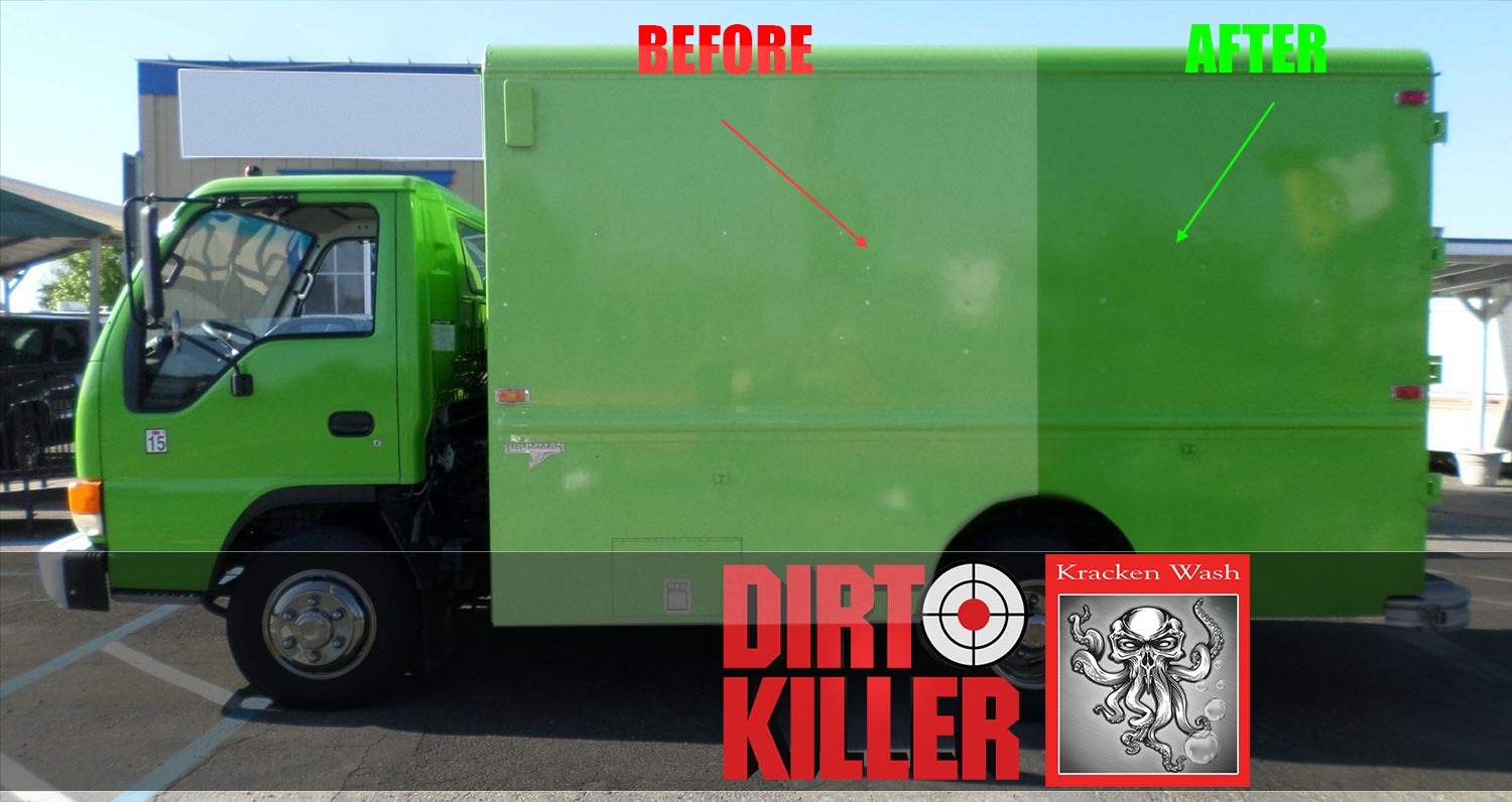 Oxidation removal green truck