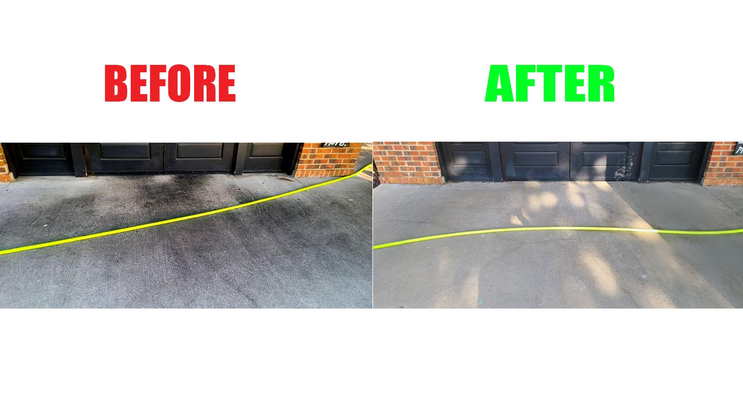 Nastee Industrial Degreaser - Concrete Clean - Remove oil stains - Before and after