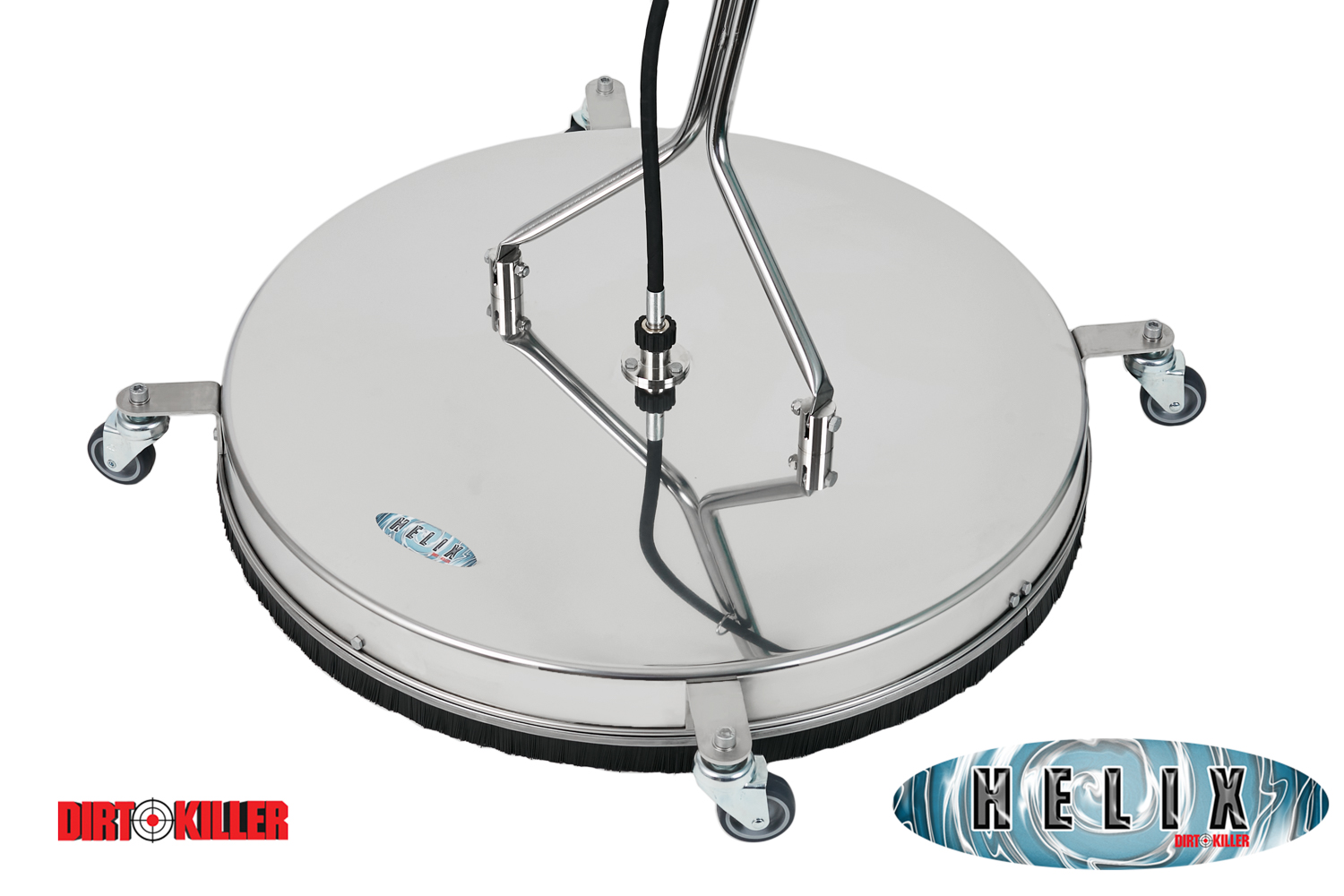 DK Helix Flat Surface Cleaner 30" Diameter Stainless Steel