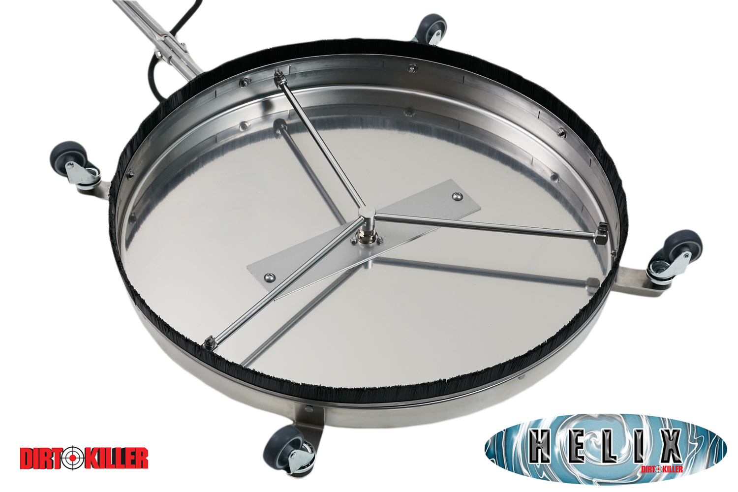 DK Helix Flat Surface Cleaner 30" Diameter Stainless Steel