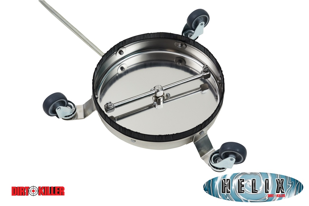 Silver Helix Flat Surface Cleaner 12" Diameter Stainless Steel-image_2