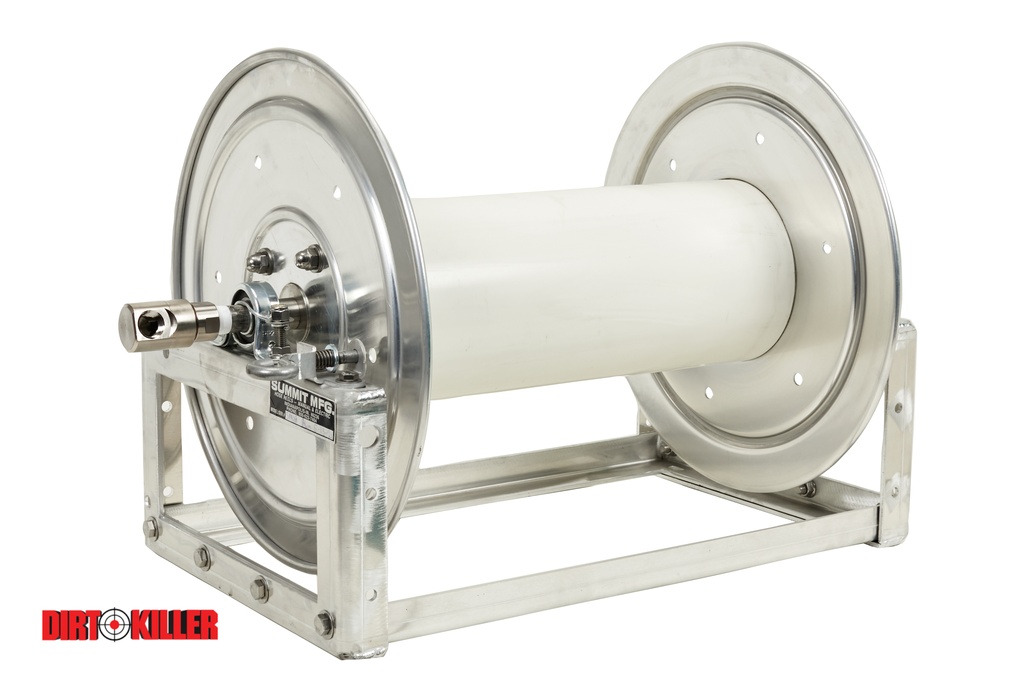 Summit Hose Reel SM18 Aluminum Externals With Stainless Manifold, Fits 350' of 1/2" Ag Hose-image_1