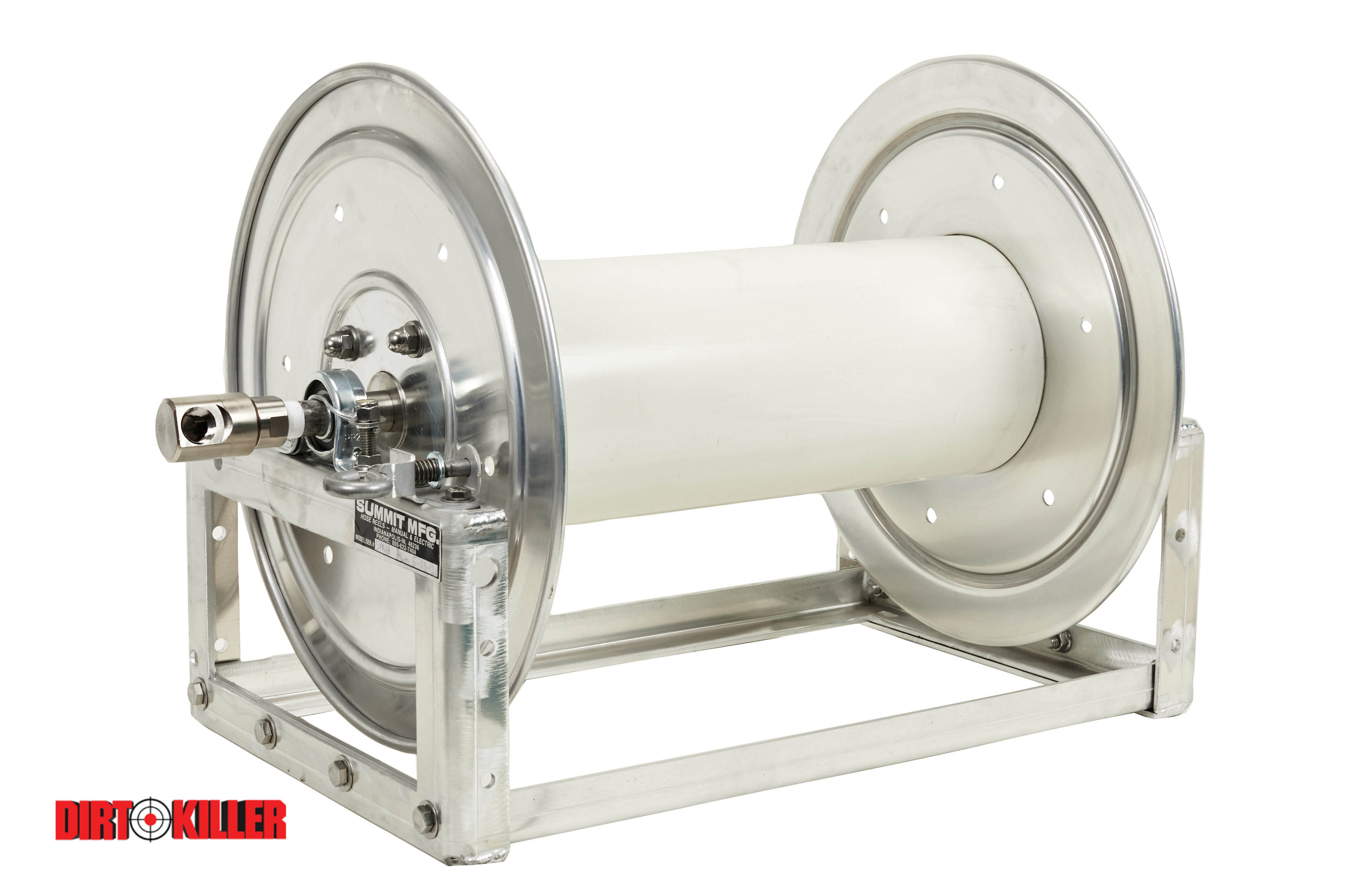 Summit Hose Reel SM18 Aluminum Externals With Stainless Manifold, Fits 350' of 1/2" Ag Hose-image_1