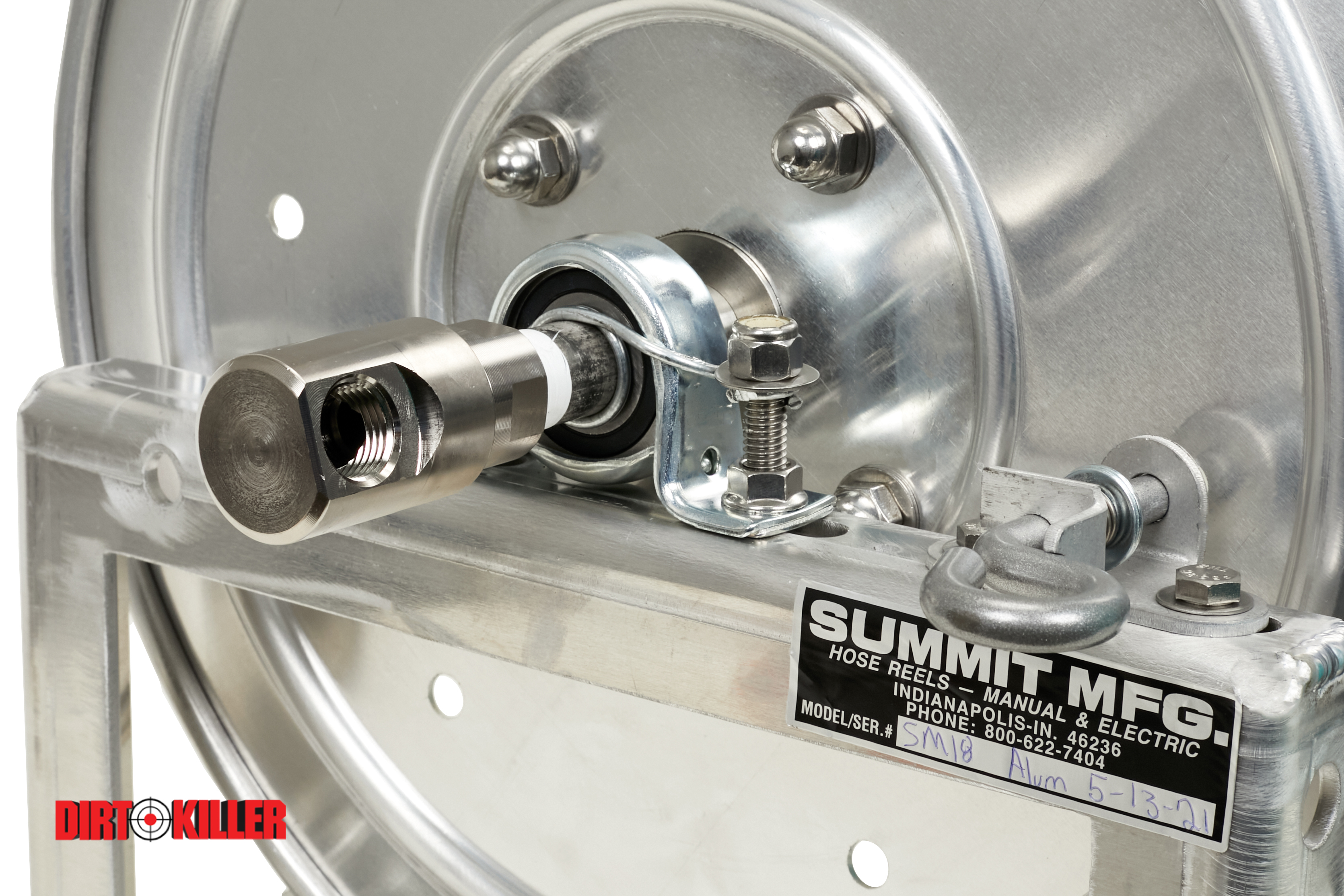 Summit Hose Reel SM18 Aluminum Externals With Stainless Manifold, Fits 350' of 1/2" Ag Hose-image_3