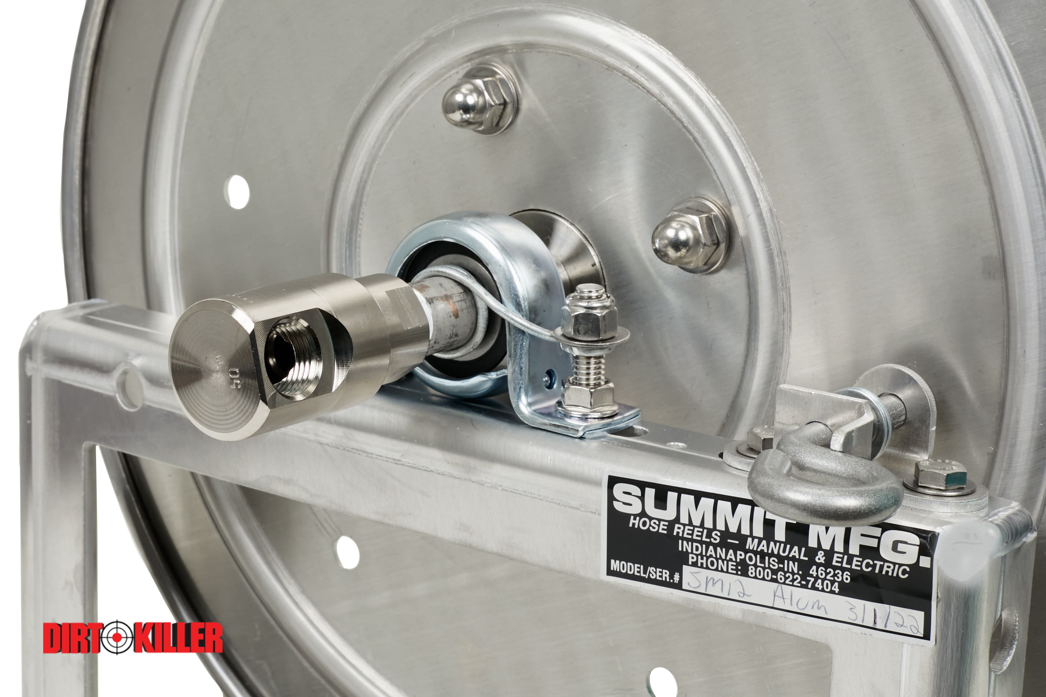 Summit Hose Reel SM12 Aluminum Externals With Stainless Manifold, Fits 200' of 1/2" Ag Hose-image_3