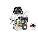 Dirt Monkee 15hp Power Ease AR Viper Pump 4gpm 4200 psi rollover frame hose reel