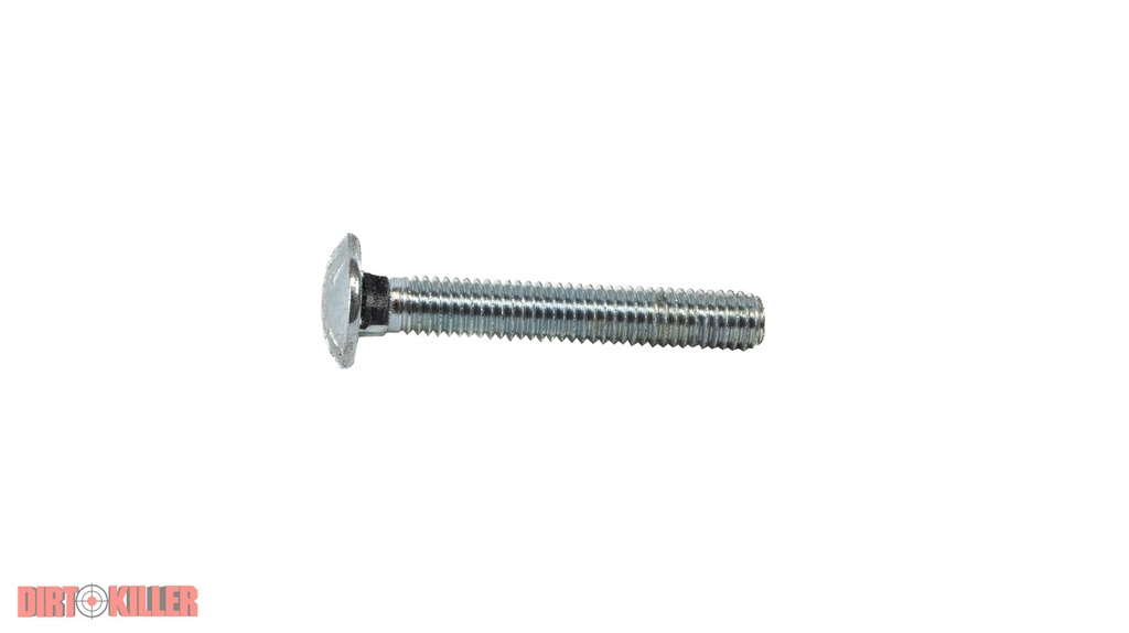  Carriage Bolt 3/8" x 2.5" Long  Zinc Plated Steel