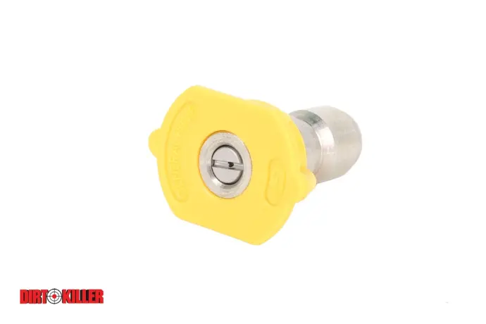 Yellow Flat Tip Nozzle 8.0-15 degree  Quick Connect