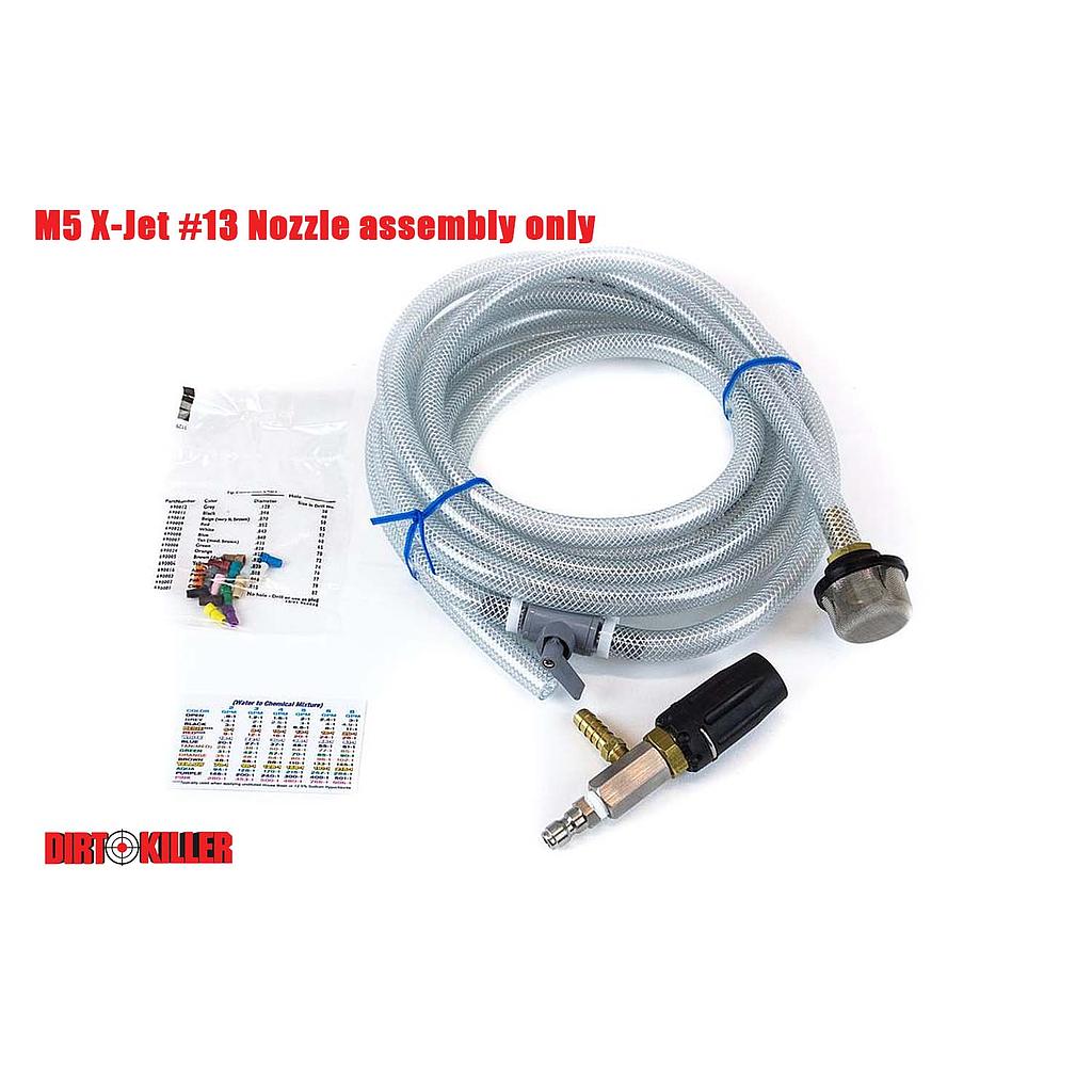  M5 X-Jet  NOZZLE ASSY ONLY  #13  2500-4000 PSI  4-4.5 GPM