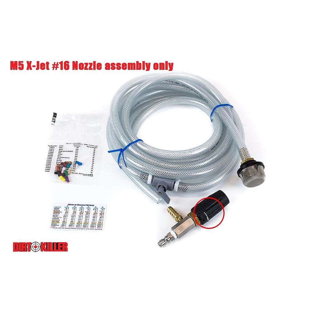 [2200214] M5 X-Jet  NOZZLE ASSY ONLY  #16  2500-4000 PSI  5-6.5 GPM