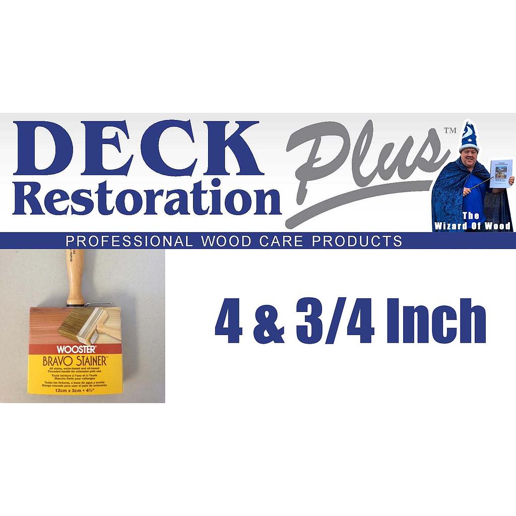 Deck Restoration Plus Stain Brush 4 3/4"