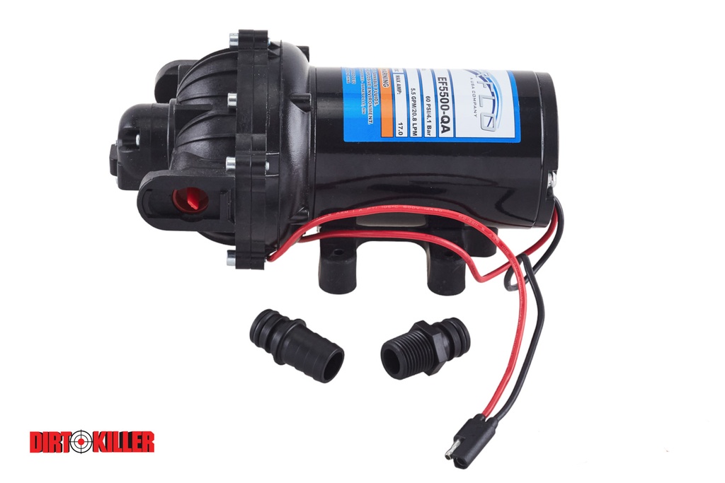 Everflo Diaphragm Pump EF5500 12V/17A MAX 5.5GPM 60PSI