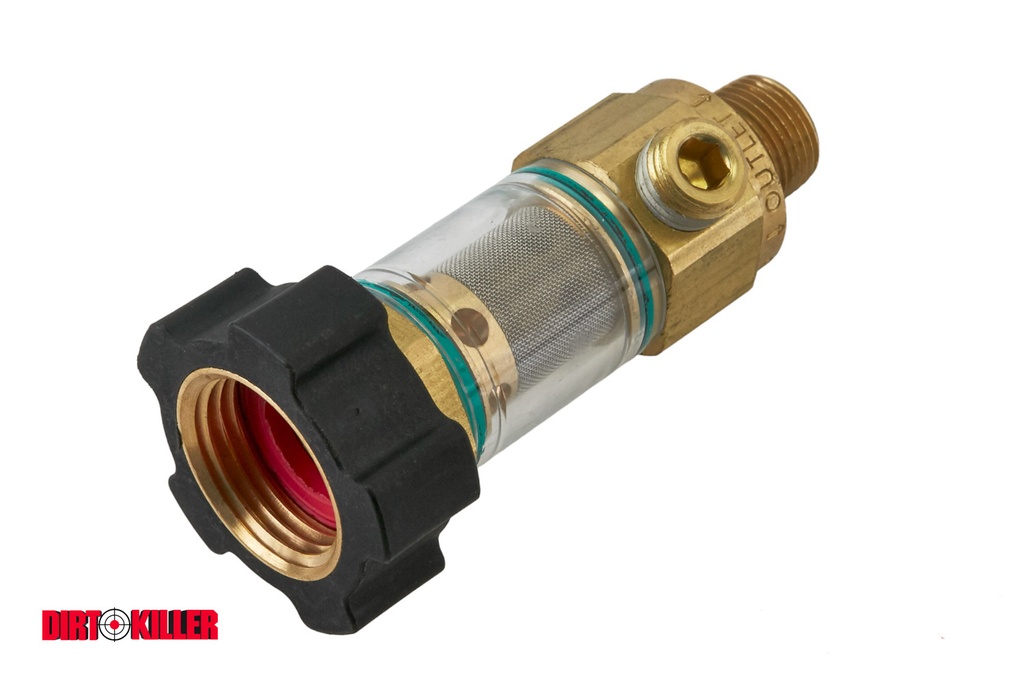  3/8" Clear Water Inlet Strainer With Bypass Ports